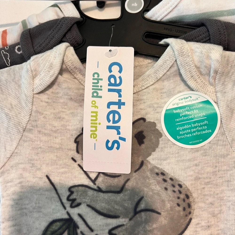 🆕 Carter's 3 Pack Bodysuits